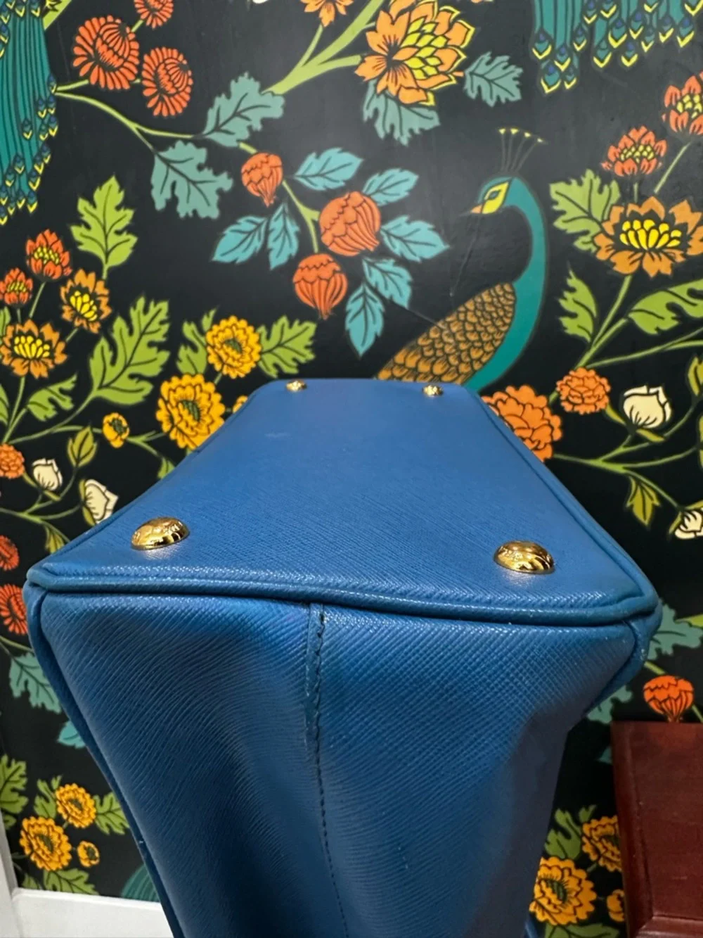 Prada Cobalto Saffiano Lux Galleria Double Zip Tote (C5) - Picture 13 of 17